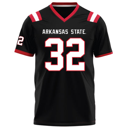 Arkansas State - NCAA Football : Ethan Hassler - Black Football Jersey