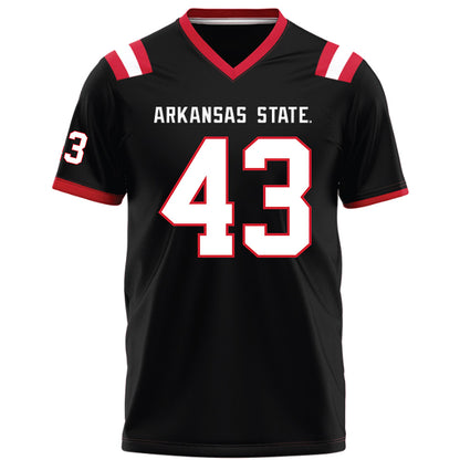 Arkansas State - NCAA Football : Chase Bogle - Black Football Jersey