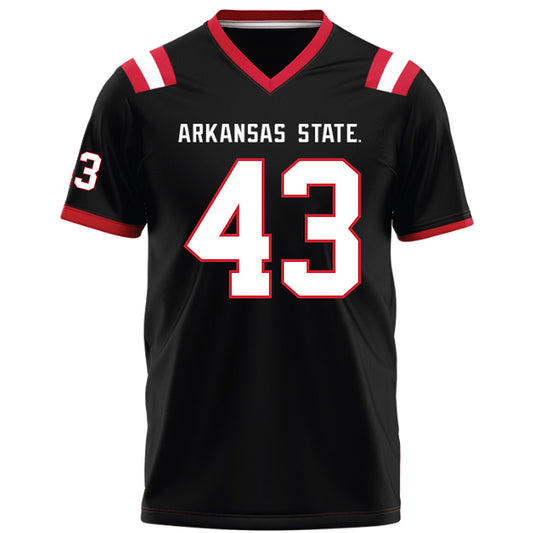 Arkansas State - NCAA Football : Chase Bogle - Black Football Jersey