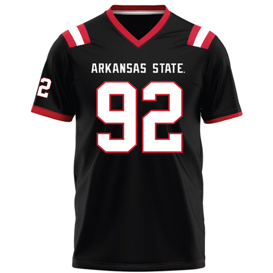 Arkansas State - NCAA Football : Thurman Geathers - Black Football Jersey