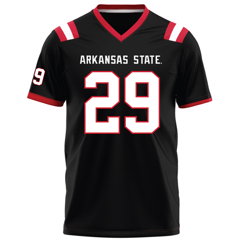 Arkansas State - NCAA Football : Jackson Waller - Black Football Jersey-0