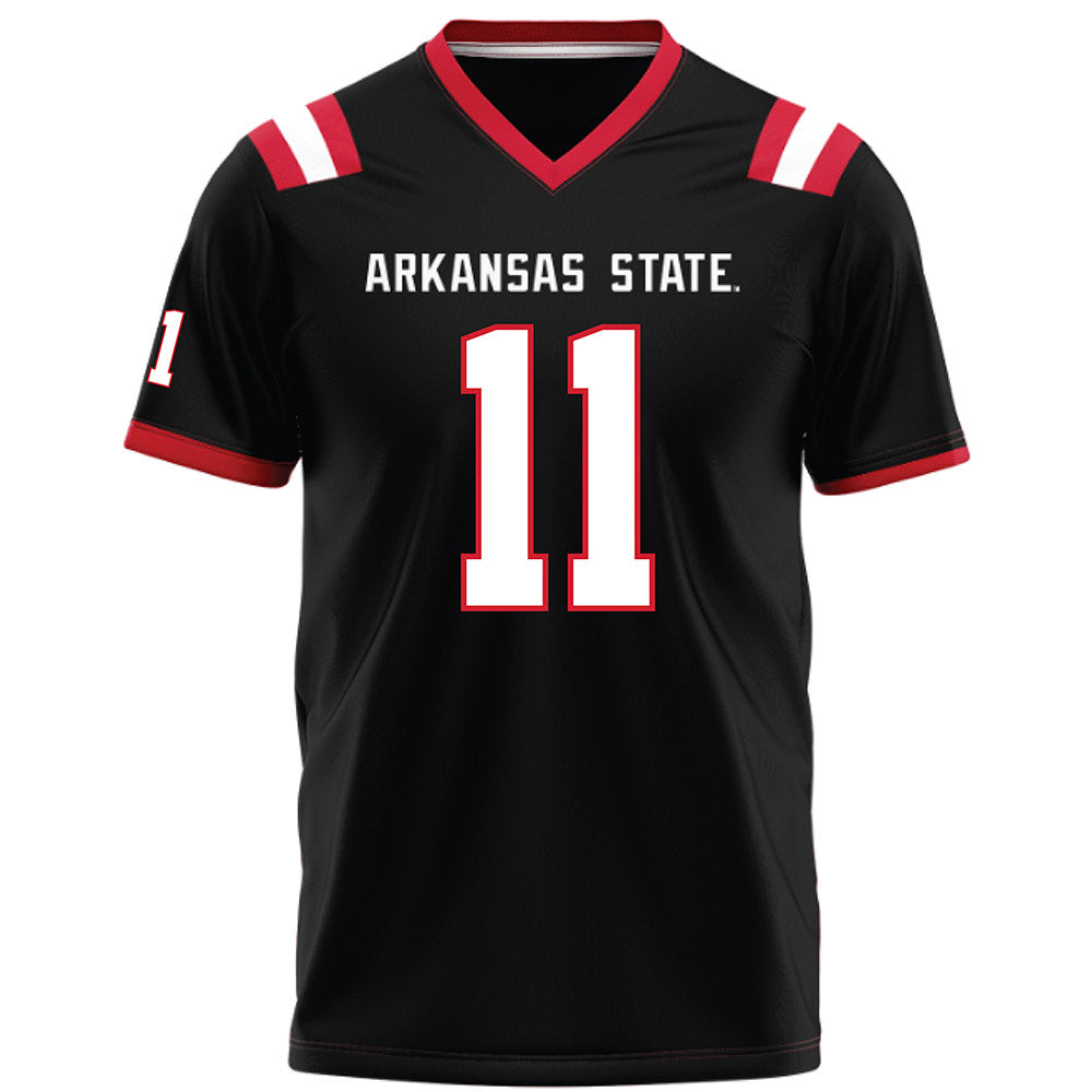 Arkansas State - NCAA Football : Demarcco Blanton - Black Football Jersey-0