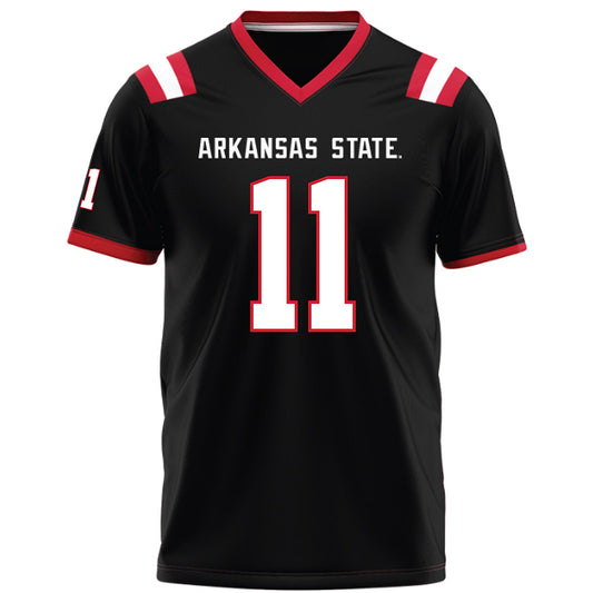 Arkansas State - NCAA Football : Demarcco Blanton - Black Football Jersey-0