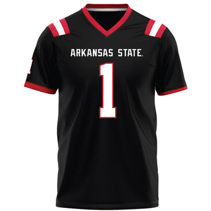 Arkansas State - NCAA Football : Jaylen Raynor - Black Football Jersey