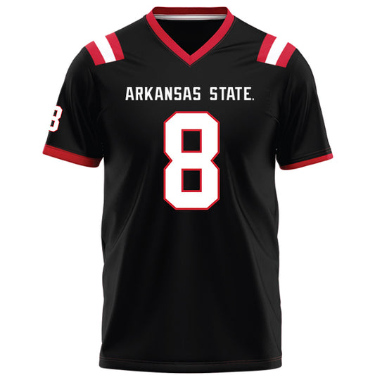 Arkansas State - NCAA Football : Dylan Crisp - Black Football Jersey-0