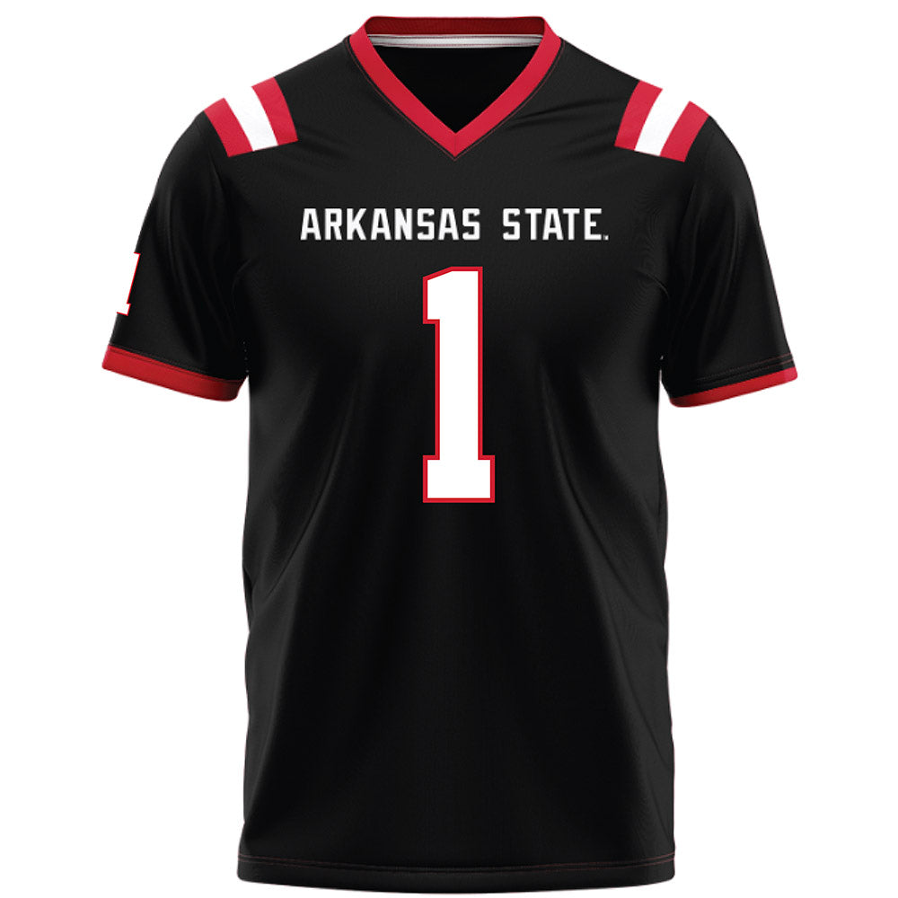 Arkansas State - NCAA Football : Braden Jackson - Black Football Jersey-0