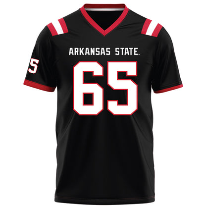 Arkansas State - NCAA Football : Noah Smith - Black Football Jersey-0