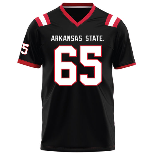 Arkansas State - NCAA Football : Noah Smith - Black Football Jersey-0