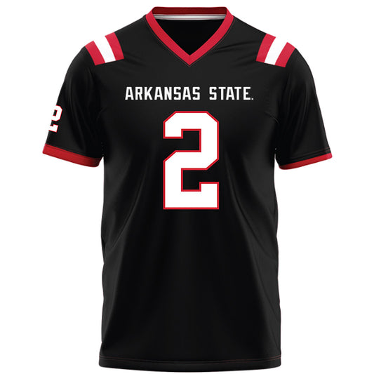 Arkansas State - NCAA Football : Leon Jones Jr - Black Football Jersey