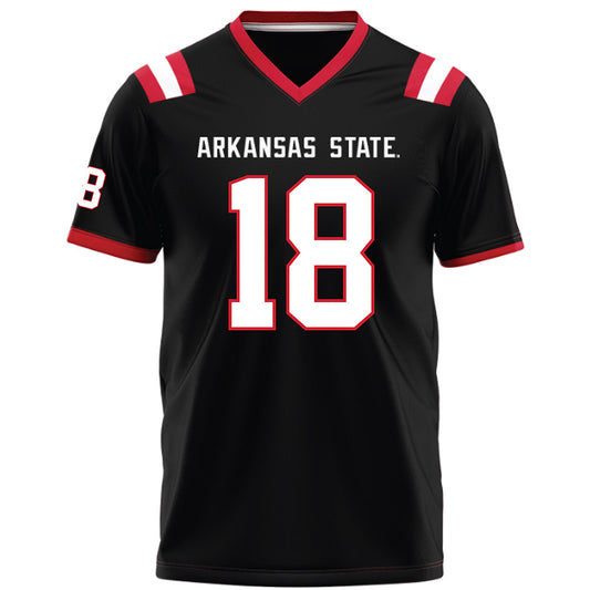 Arkansas State - NCAA Football : Kyle Williams - Black Football Jersey