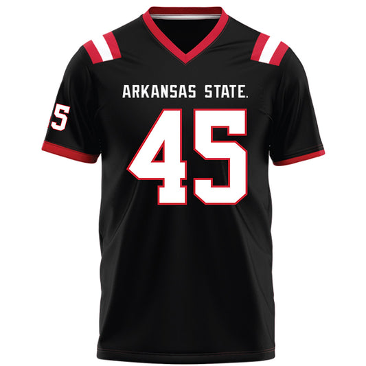 Arkansas State - NCAA Football : Nate Martey - Black Football Jersey