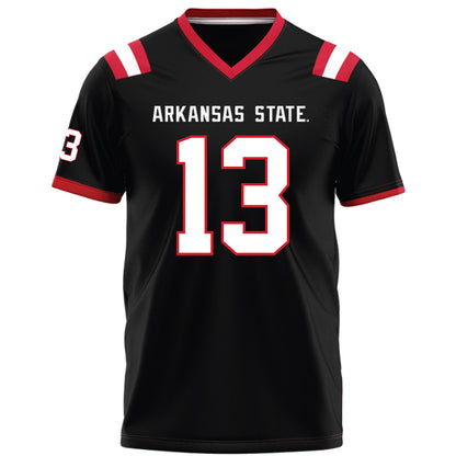 Arkansas State - NCAA Football : Tyrell Lewis - Black Football Jersey-0