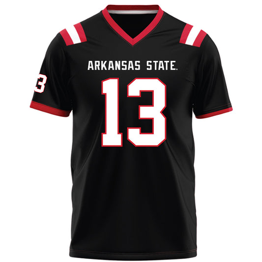 Arkansas State - NCAA Football : Tyrell Lewis - Black Football Jersey-0
