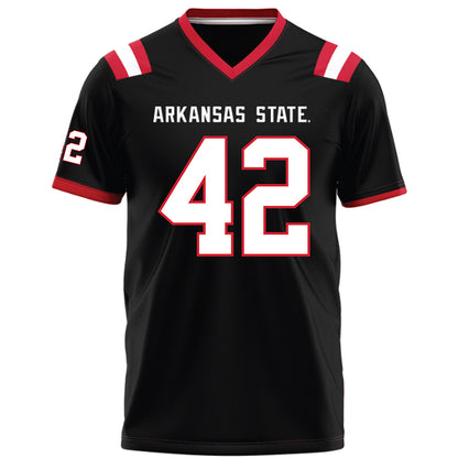 Arkansas State - NCAA Football : Kyle Nill - Black Football Jersey-0