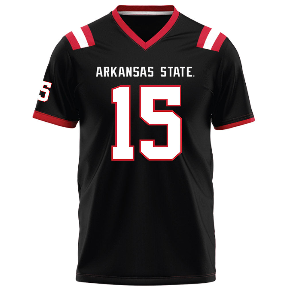Arkansas State - NCAA Football : Andrew Jones - Black Football Jersey-0