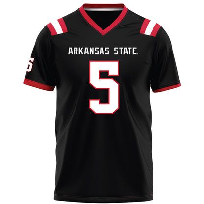 Arkansas State - NCAA Football : Kenyon Clay - Black Football Jersey-0
