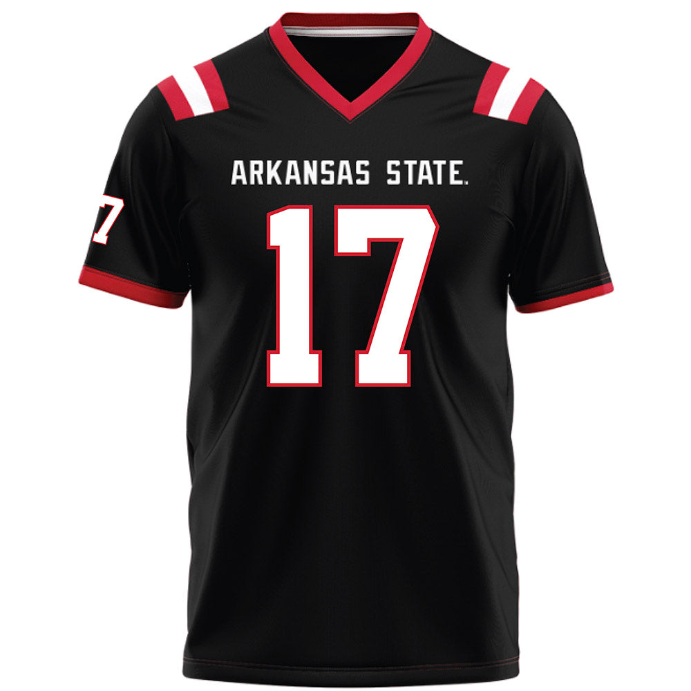 Arkansas State - NCAA Football : Christopher Boti - Black Football Jersey-0