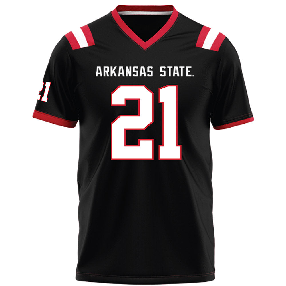 Arkansas State - NCAA Football : Malik McConico - Black Football Jersey-0