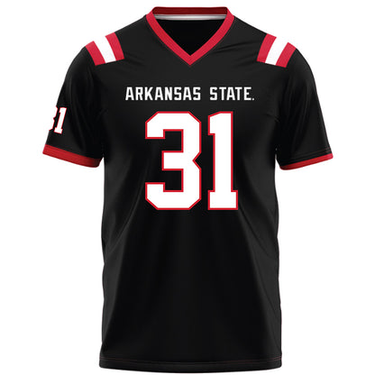 Arkansas State - NCAA Football : Xavier Ross - Black Football Jersey-0