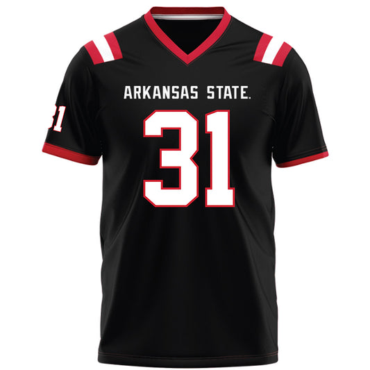 Arkansas State - NCAA Football : Xavier Ross - Black Football Jersey-0