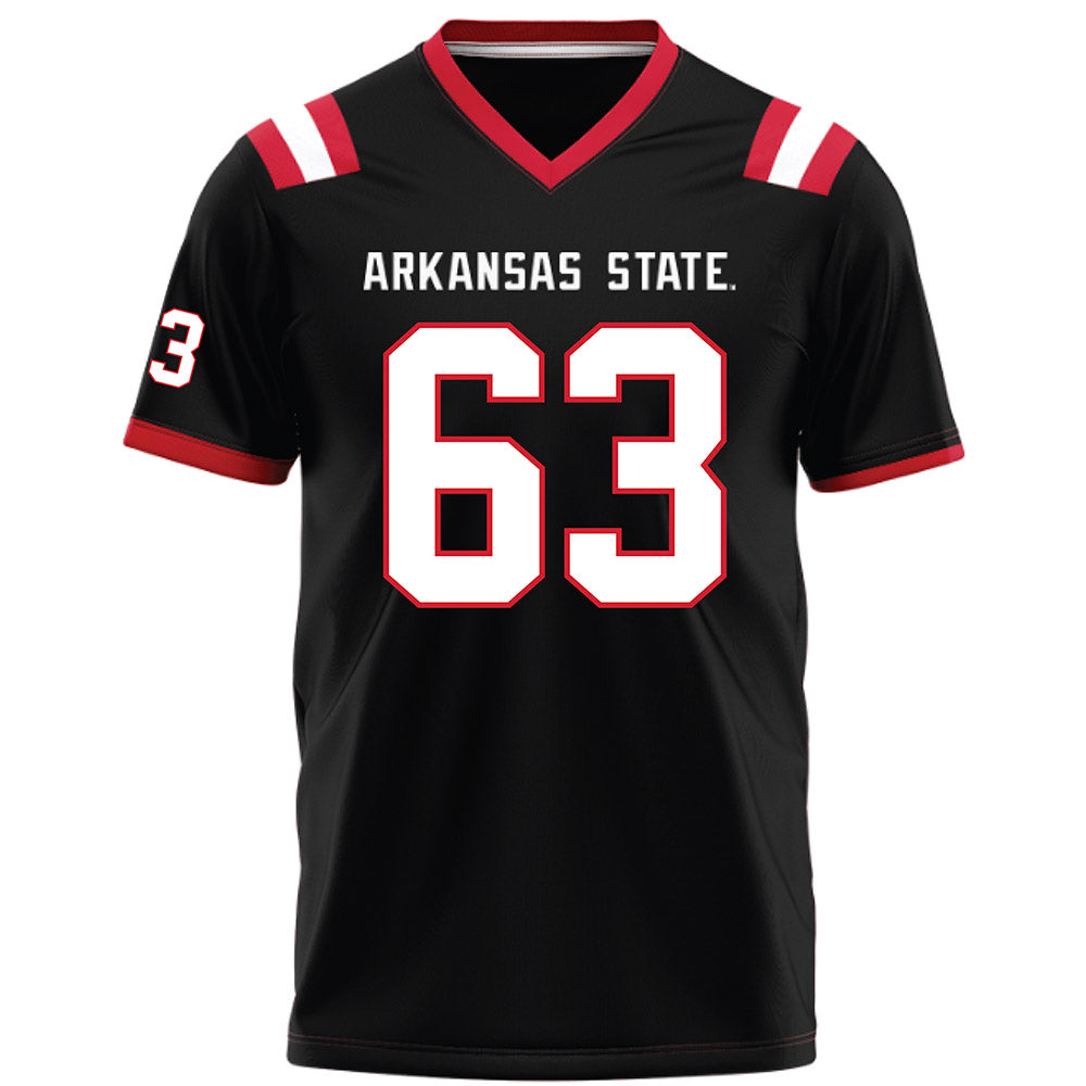 Arkansas State - NCAA Football : Aiden Kehm - Black Football Jersey-0