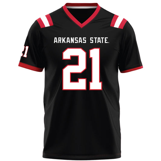 Arkansas State - NCAA Football : Zak Wallace - Black Football Jersey