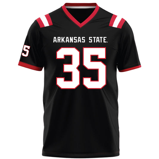 Arkansas State - NCAA Football : Spencer Makell - Black Football Jersey