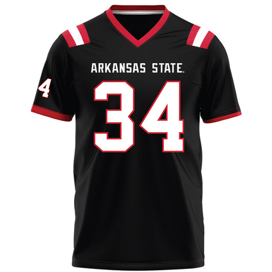 Arkansas State - NCAA Football : Clune Van Andel - Black Football Jersey