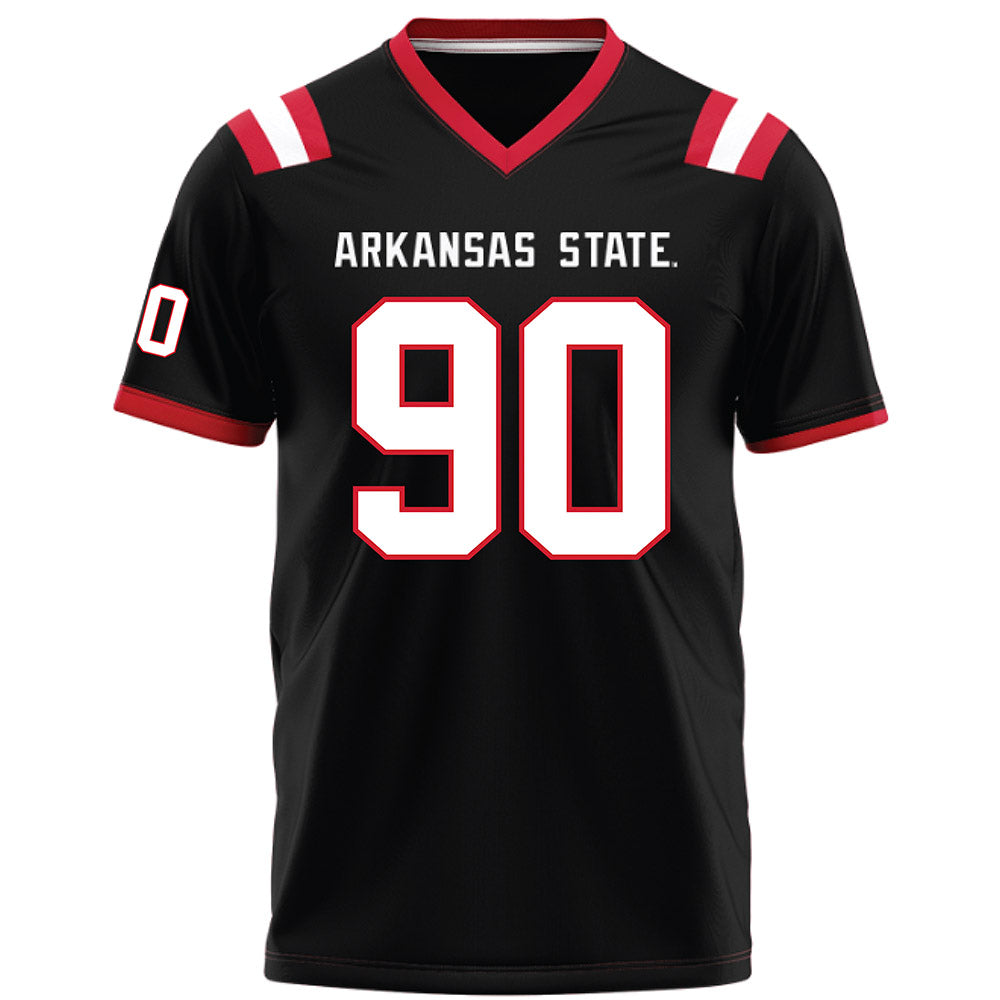 Arkansas State - NCAA Football : Lincoln Stueve - Black Football Jersey-0
