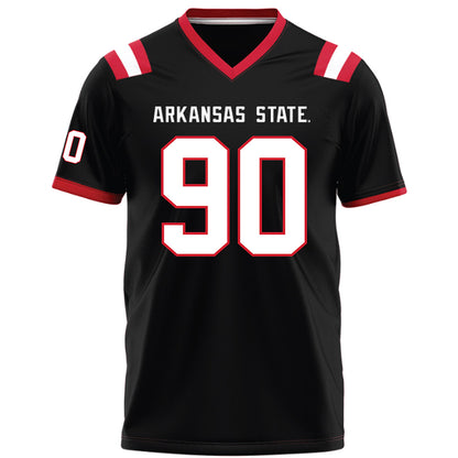 Arkansas State - NCAA Football : Lincoln Stueve - Black Football Jersey-0