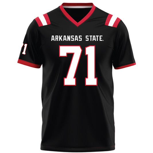 Arkansas State - NCAA Football : Chace Stratford - Black Football Jersey-0