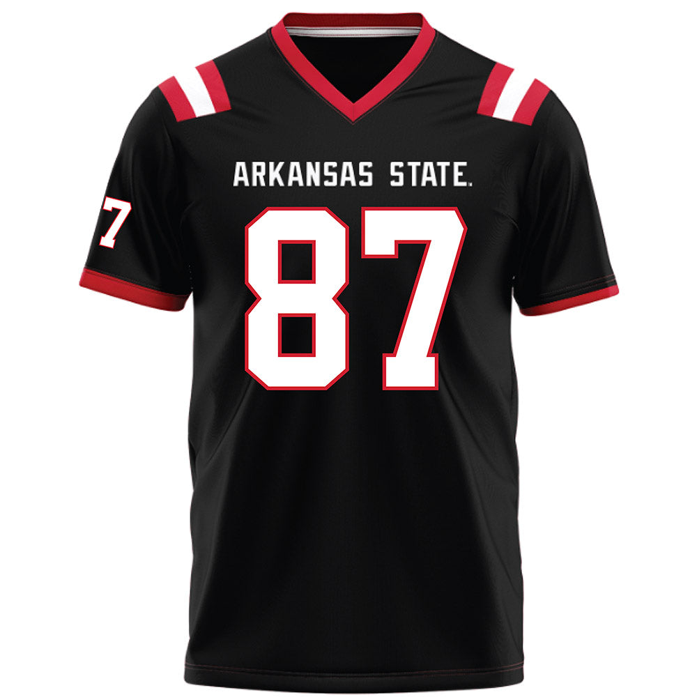 Arkansas State - NCAA Football : Tyler Little - Black Football Jersey