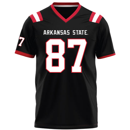 Arkansas State - NCAA Football : Tyler Little - Black Football Jersey