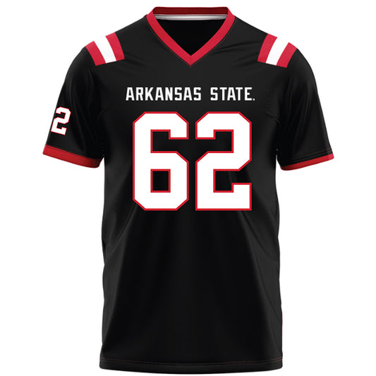 Arkansas State - NCAA Football : Jacob Pequeno - Black Football Jersey