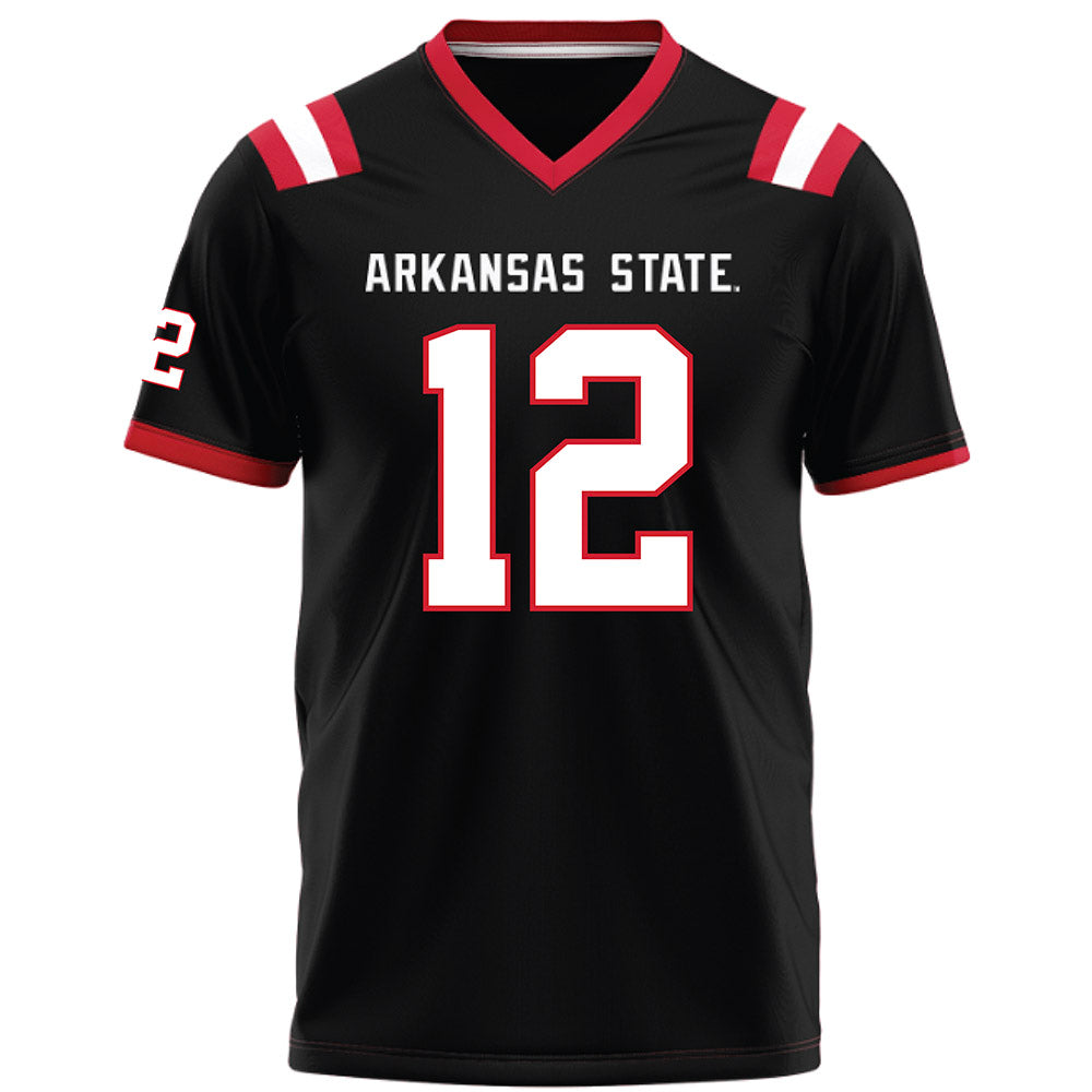 Arkansas State - NCAA Football : Websley Etienne - Black Football Jersey