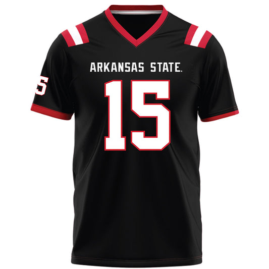 Arkansas State - NCAA Football : Brandon Greil - Black Football Jersey