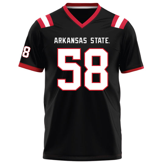 Arkansas State - NCAA Football : Cameron Ambrose - Black Football Jersey