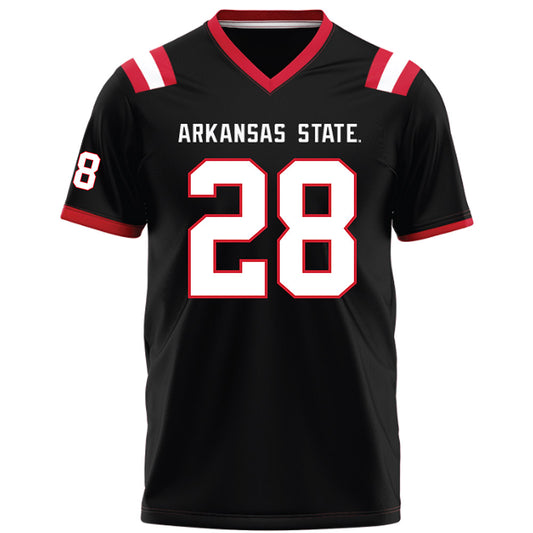 Arkansas State - NCAA Football : Daniel Demery - Black Football Jersey-0