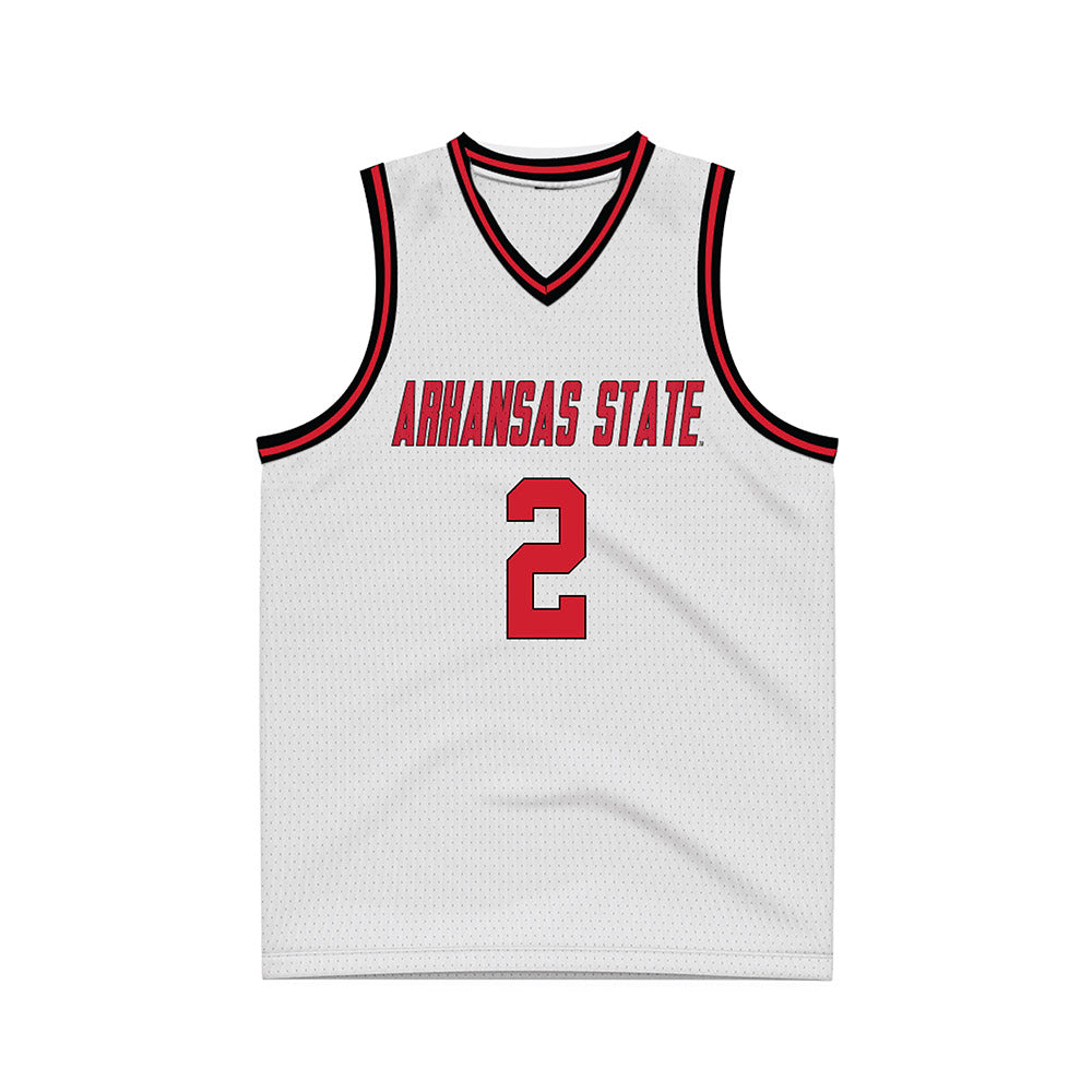 Arkansas State - NCAA Women's Basketball : Wynter Rogers - White Basketball Jersey