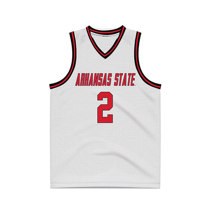 Arkansas State - NCAA Women's Basketball : Wynter Rogers - White Basketball Jersey