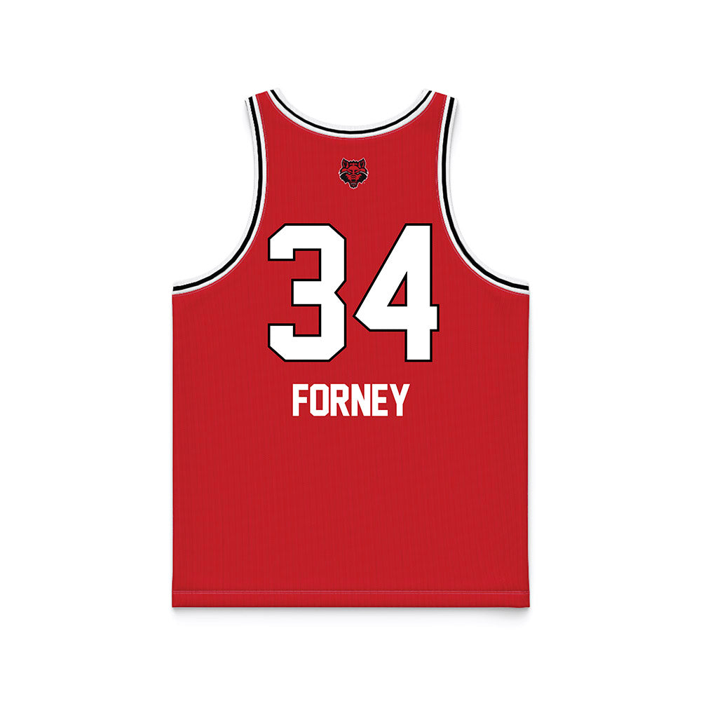 Arkansas State - NCAA Women's Basketball : Cheyenne Forney - Red Basketball Jersey