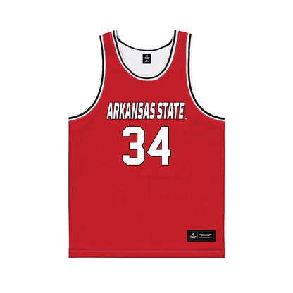 Arkansas State - NCAA Women's Basketball : Cheyenne Forney - Red Basketball Jersey