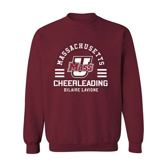 UMass - NCAA Cheerleading : Hilaire Lavigne - Classic Fashion Shersey Crewneck Sweatshirt-0