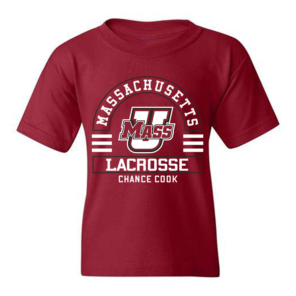 UMass - NCAA Men's Lacrosse : Chance Cook - Classic Fashion Shersey Youth T-Shirt-0