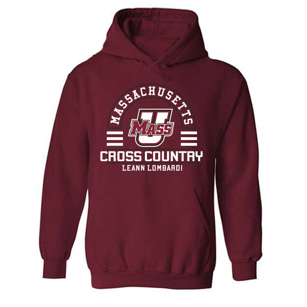 UMass - NCAA Women's Cross Country : Leann Lombardi - Classic Fashion Shersey Hooded Sweatshirt-0