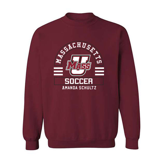 UMass - NCAA Women's Soccer : Amanda Schultz - Classic Fashion Shersey Crewneck Sweatshirt-0