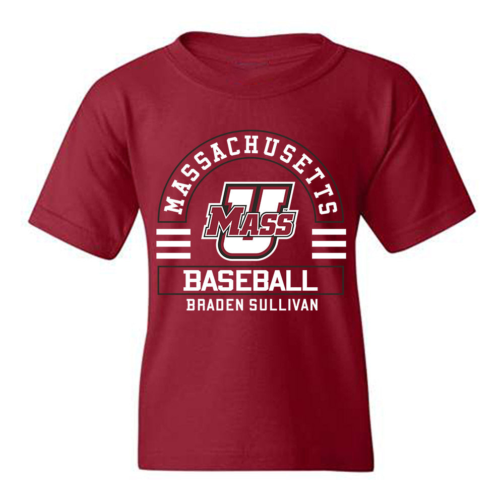 UMass - NCAA Baseball : Braden Sullivan - Classic Fashion Shersey Youth T-Shirt-0
