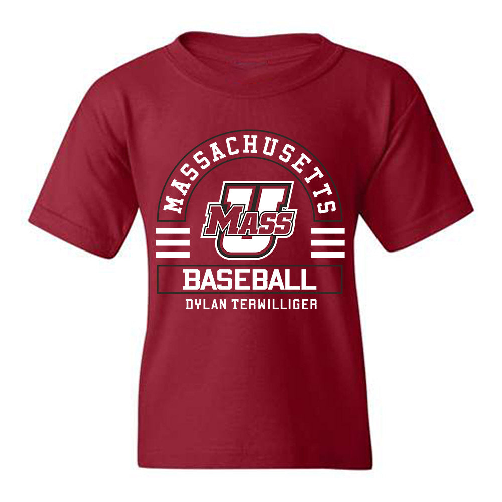 UMass - NCAA Baseball : Dylan Terwilliger - Classic Fashion Shersey Youth T-Shirt-0