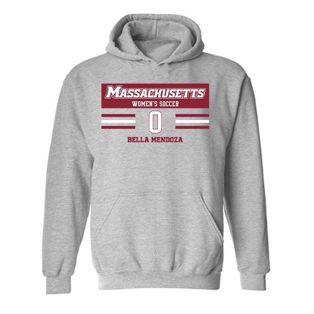 UMass - NCAA Women's Soccer : Bella mendoza - Classic Fashion Shersey Hooded Sweatshirt