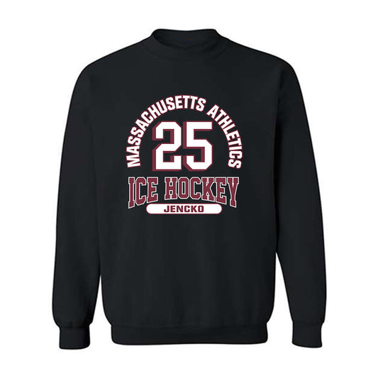 UMass - NCAA Men's Ice Hockey : Daniel Jencko - Classic Fashion Shersey Crewneck Sweatshirt-0